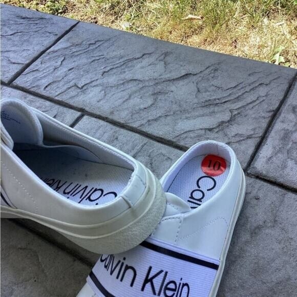 Acubi mermaidcore fairycore Calvin Klein Women's White and Black Mules size 10 - Picture 4 of 6